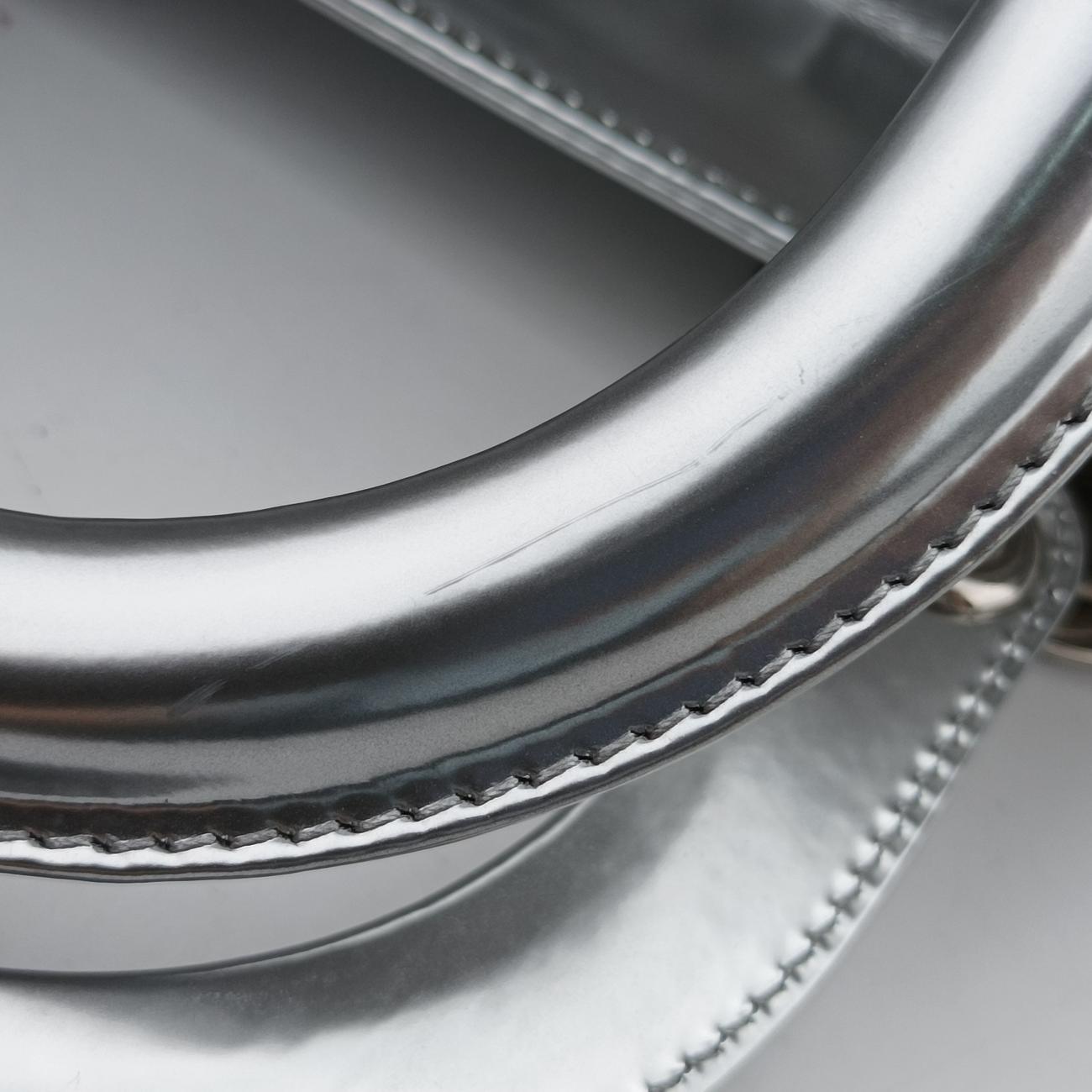 Lady DiorSilverLeather21-MA-1114レディディオールシルバーレザー21-MA-1114