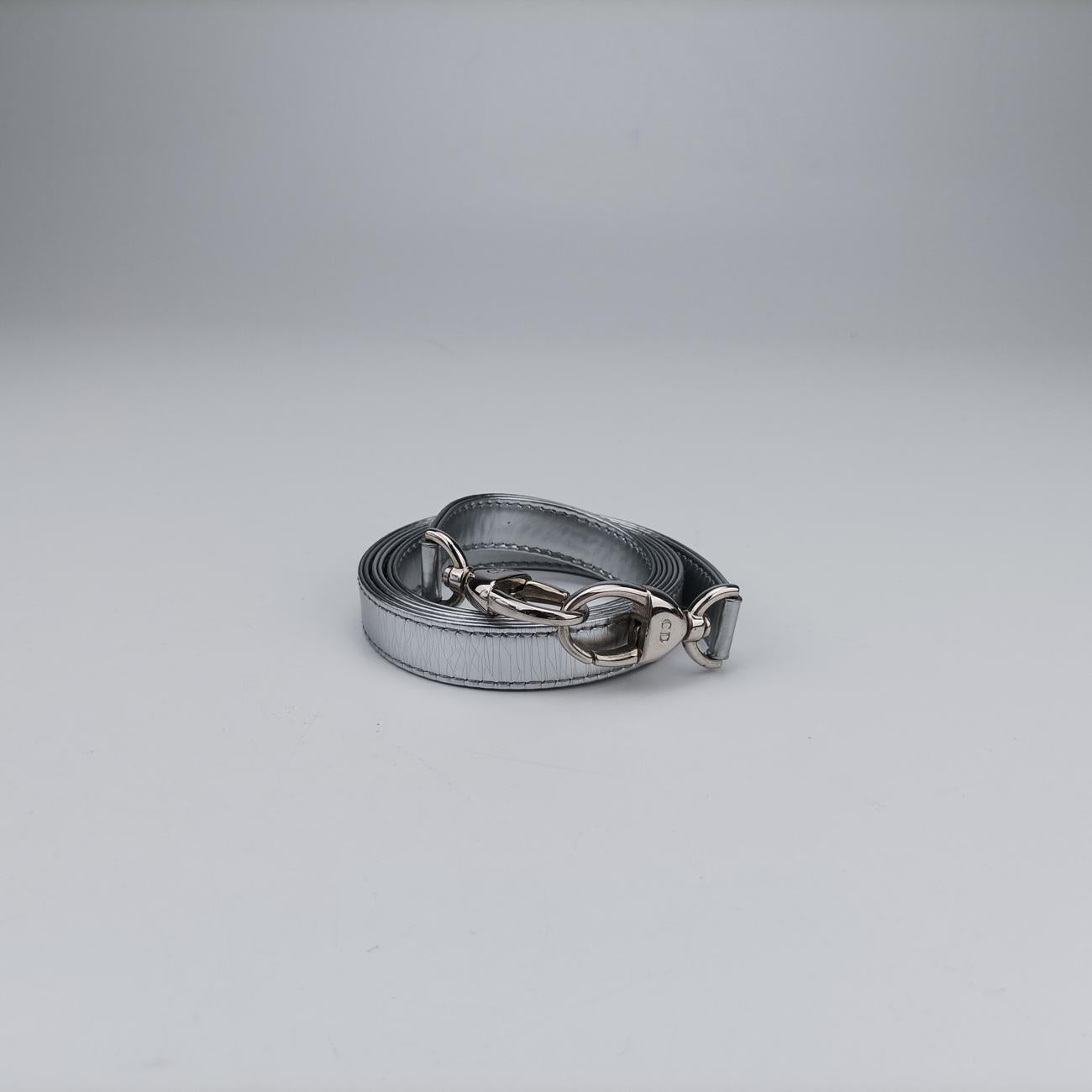 Lady DiorSilverLeather21-MA-1114レディディオールシルバーレザー21-MA-1114