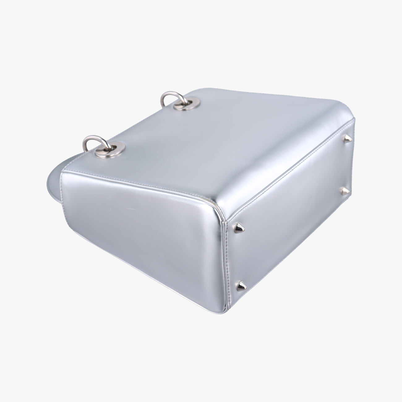 Lady DiorSilverLeather21-MA-1114レディディオールシルバーレザー21-MA-1114