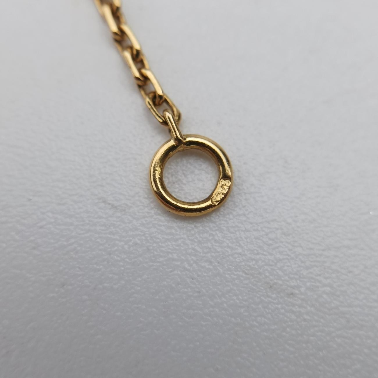 Vintage Alhambra onyxBlack×goldenAU750ARA45800JE319935ヴィンテージ アルハンブラ オニキスブラック×ゴールドAU750ARA45800JE319935