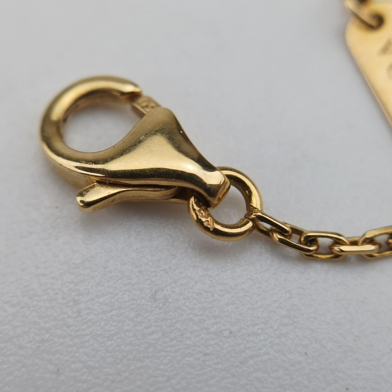 Vintage Alhambra onyxBlack×goldenAU750ARA45800JE319935ヴィンテージ アルハンブラ オニキスブラック×ゴールドAU750ARA45800JE319935