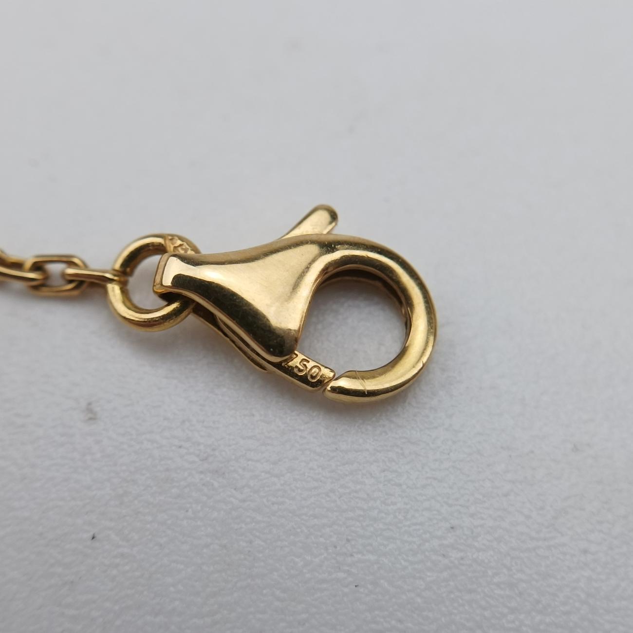 Vintage Alhambra onyxBlack×goldenAU750ARA45800JE319935ヴィンテージ アルハンブラ オニキスブラック×ゴールドAU750ARA45800JE319935