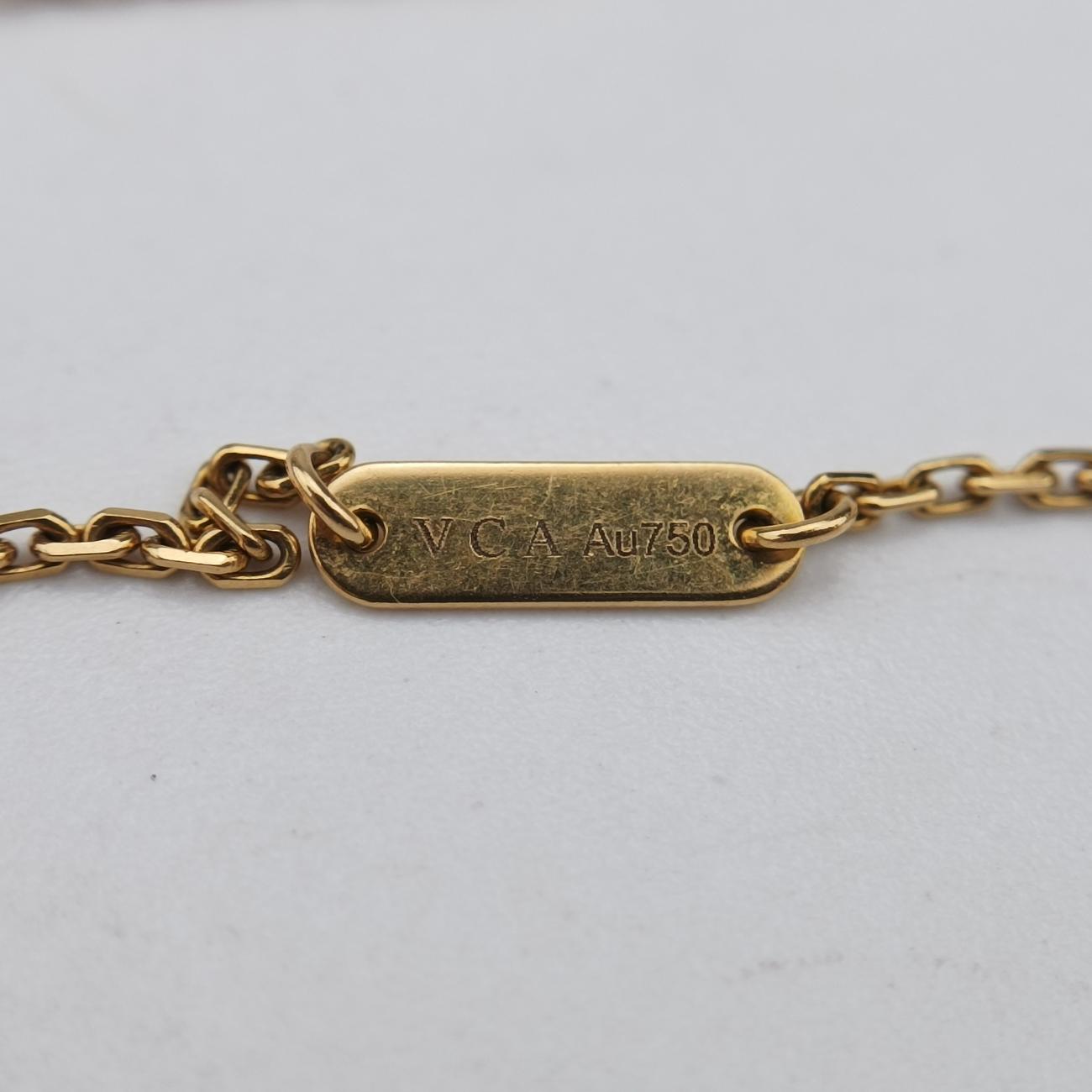 Vintage Alhambra onyxBlack×goldenAU750ARA45800JE319935ヴィンテージ アルハンブラ オニキスブラック×ゴールドAU750ARA45800JE319935