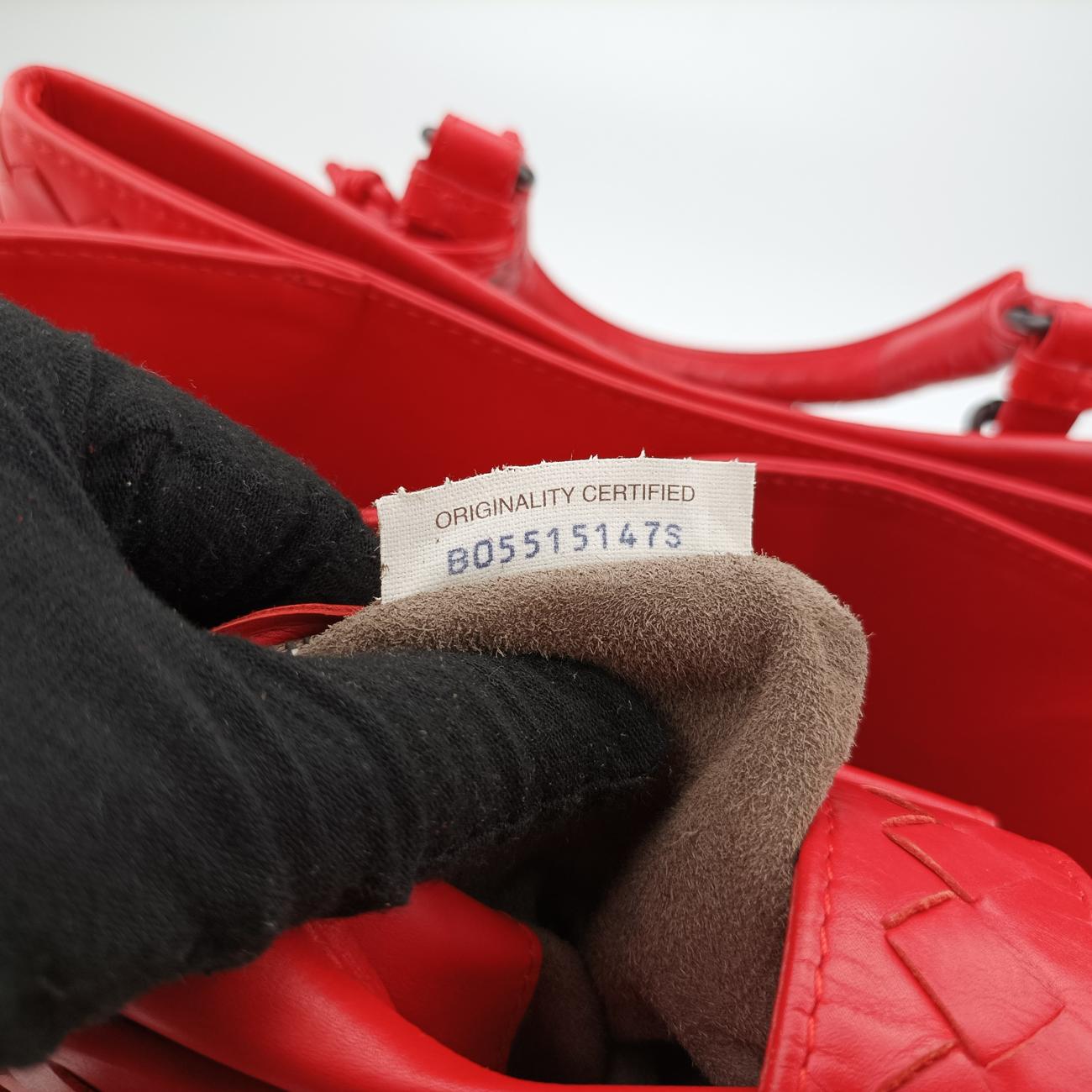 Roma IntrecciatoRedlambskinB05515147Sローマ イントレチャートレッドラムスキンB05515147S