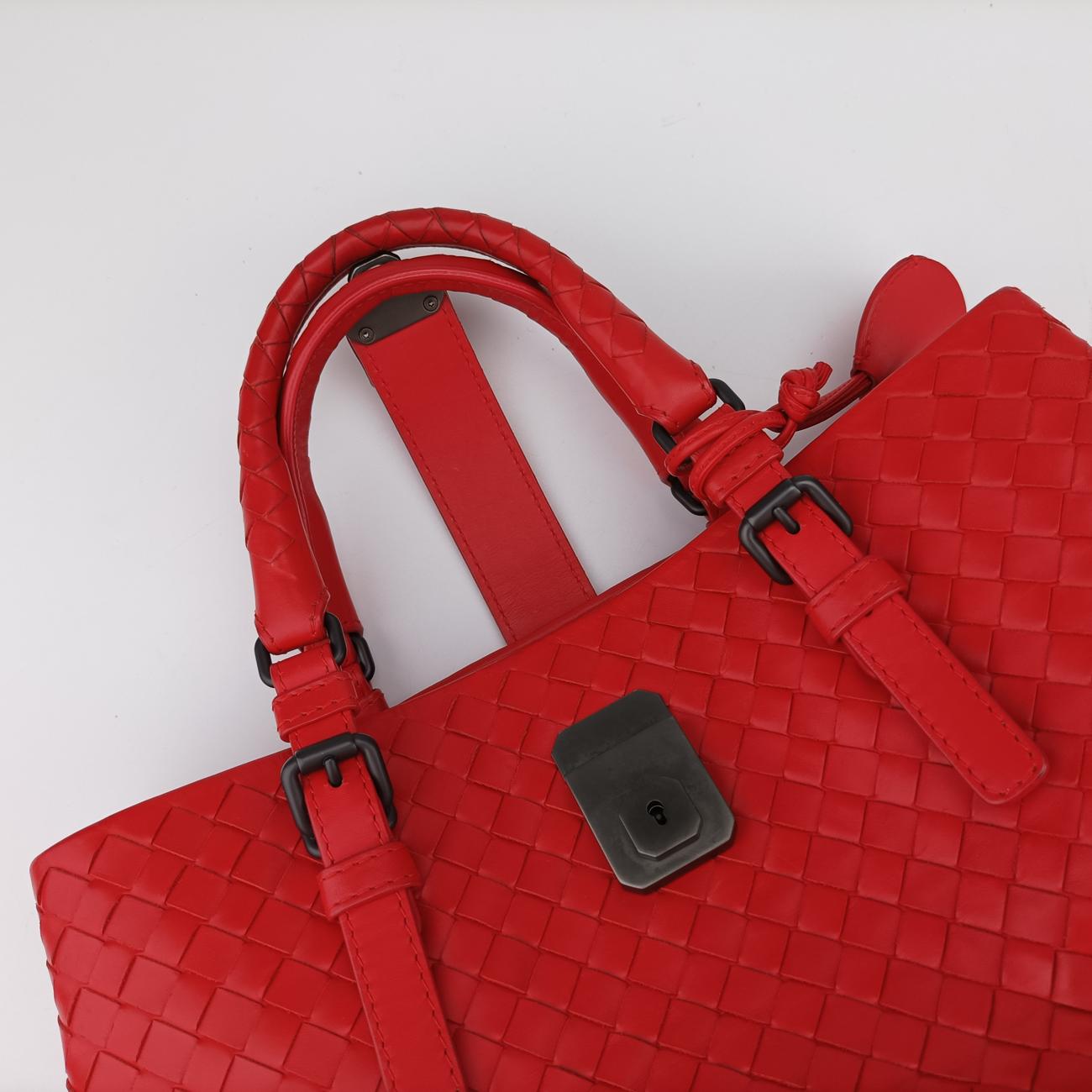 Roma IntrecciatoRedlambskinB05515147Sローマ イントレチャートレッドラムスキンB05515147S