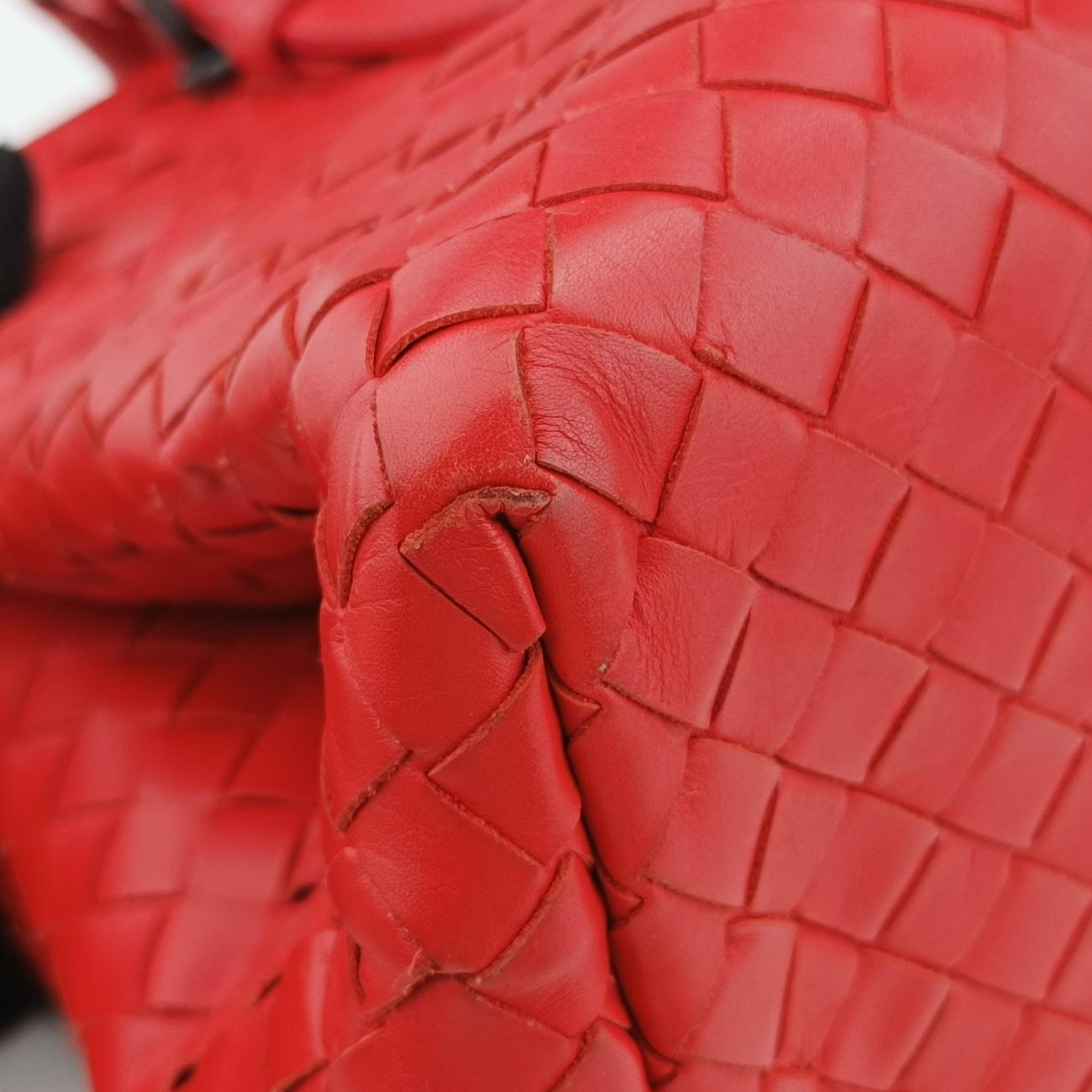 Roma IntrecciatoRedlambskinB05515147Sローマ イントレチャートレッドラムスキンB05515147S