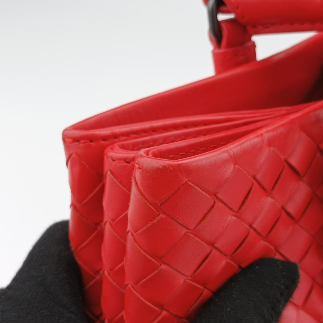 Roma IntrecciatoRedlambskinB05515147Sローマ イントレチャートレッドラムスキンB05515147S