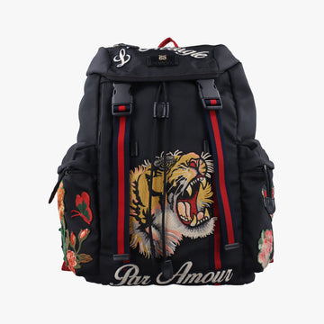 Embroidered Tiger Web Sherry LineBlackfabric429037D020726039シェリーライン エンブロイダリータイガーブラックファブリック429037D020726039