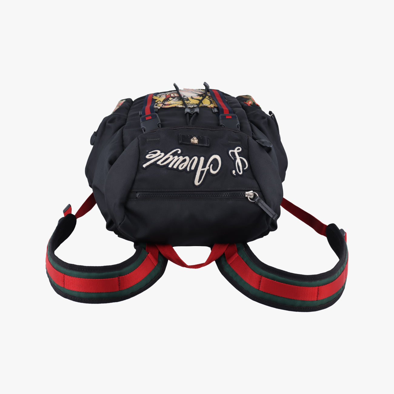 Embroidered Tiger Web Sherry LineBlackfabric429037D020726039シェリーライン エンブロイダリータイガーブラックファブリック429037D020726039