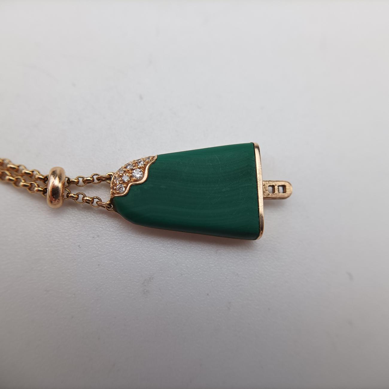 Gelati Malachite DiamondGreen×goldenAU750354744NWT7PPマラカイト ジェラーティ ダイヤモンドグリーン×ゴールドAU750354744NWT7PP
