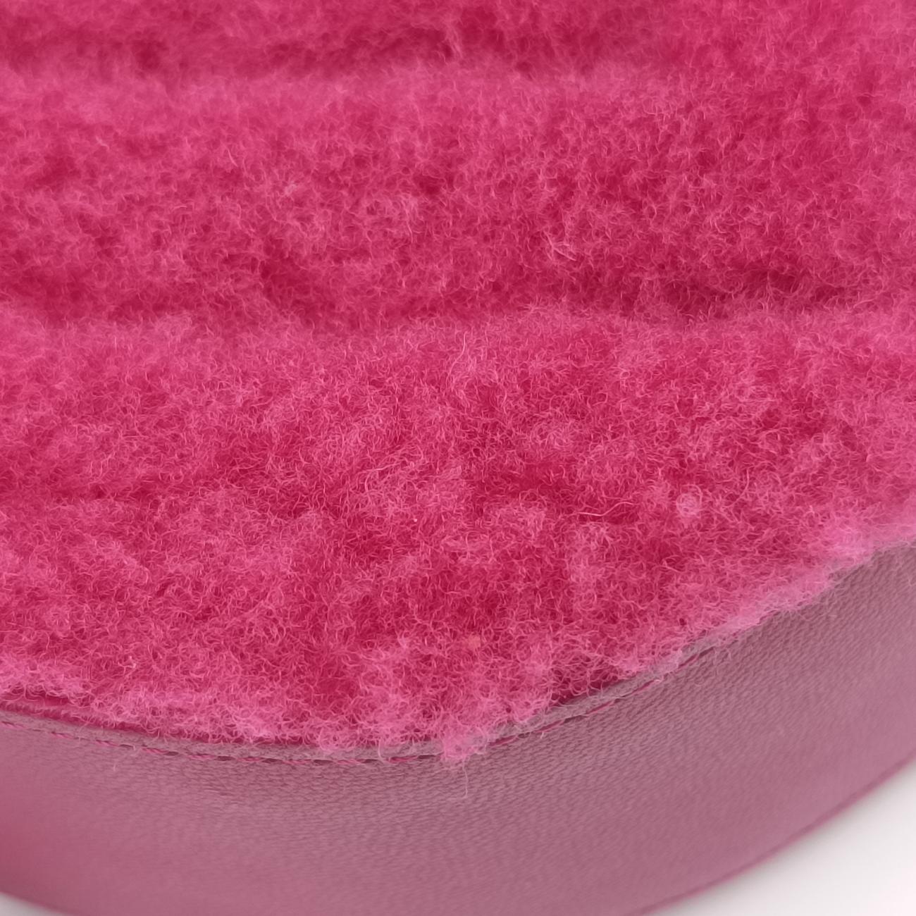 ROUND SHEARLING COCO NEIGEpinkFur x Leather AP093228979353ラウンド ムートン ココマークピンクファー×レザーAP093228979353