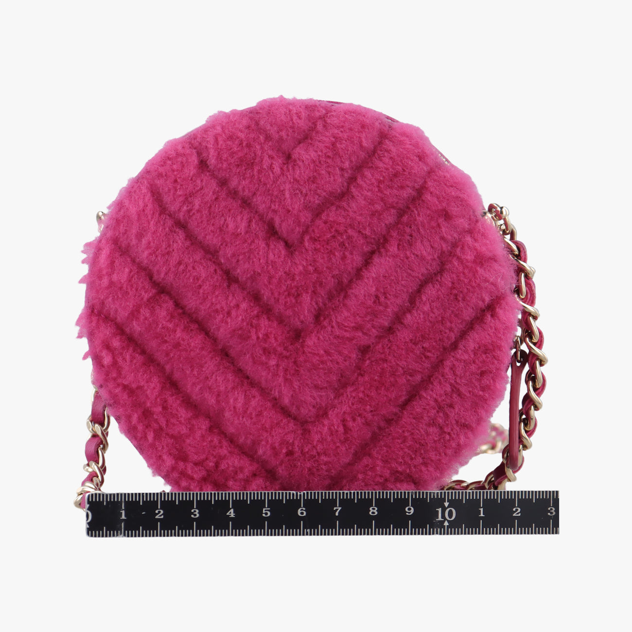 ROUND SHEARLING COCO NEIGEpinkFur x Leather AP093228979353ラウンド ムートン ココマークピンクファー×レザーAP093228979353