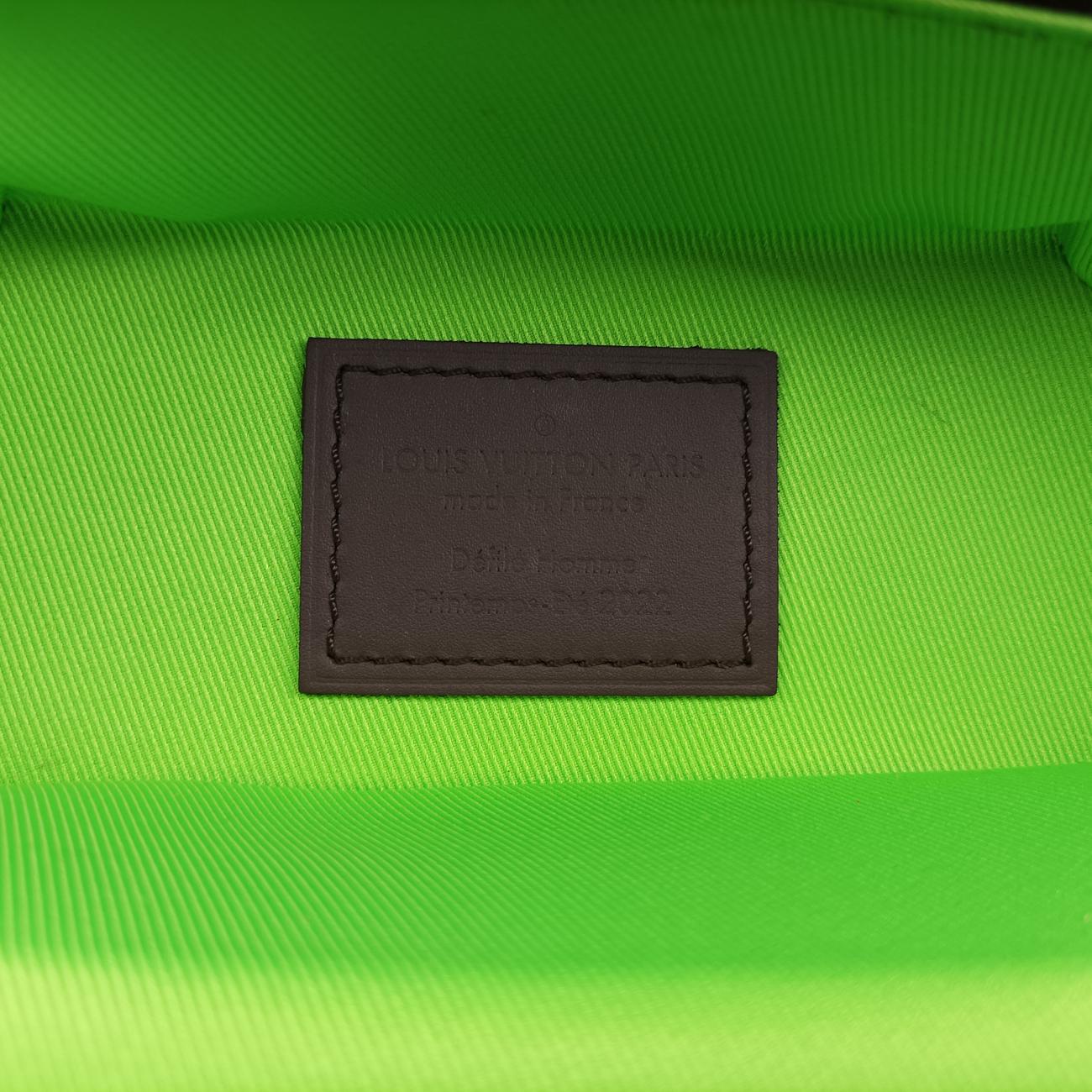 VERTICAL BOX TRUNKbrown×greenMonogram Canvas×calf leatherM59664ICチップモノグラム(N°7) ヴェルティカル ボックス トランク 2022SSモノグラム/ブラウン系×グリーンモノグラムキャンバス×カーフレザーM59664ICチップ