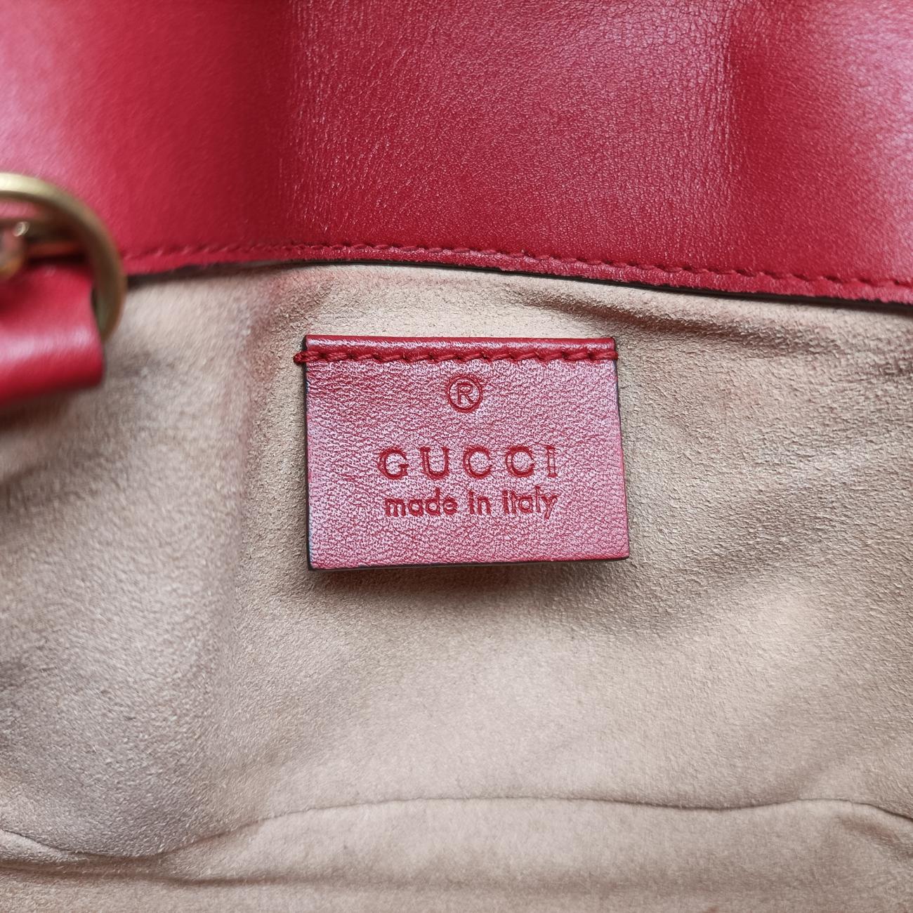 GG MarmontRedLeather476433GGマーモントレッドレザー476433