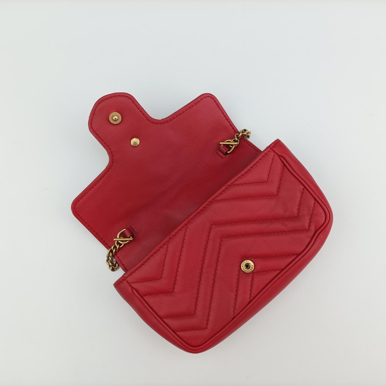 GG MarmontRedLeather476433GGマーモントレッドレザー476433