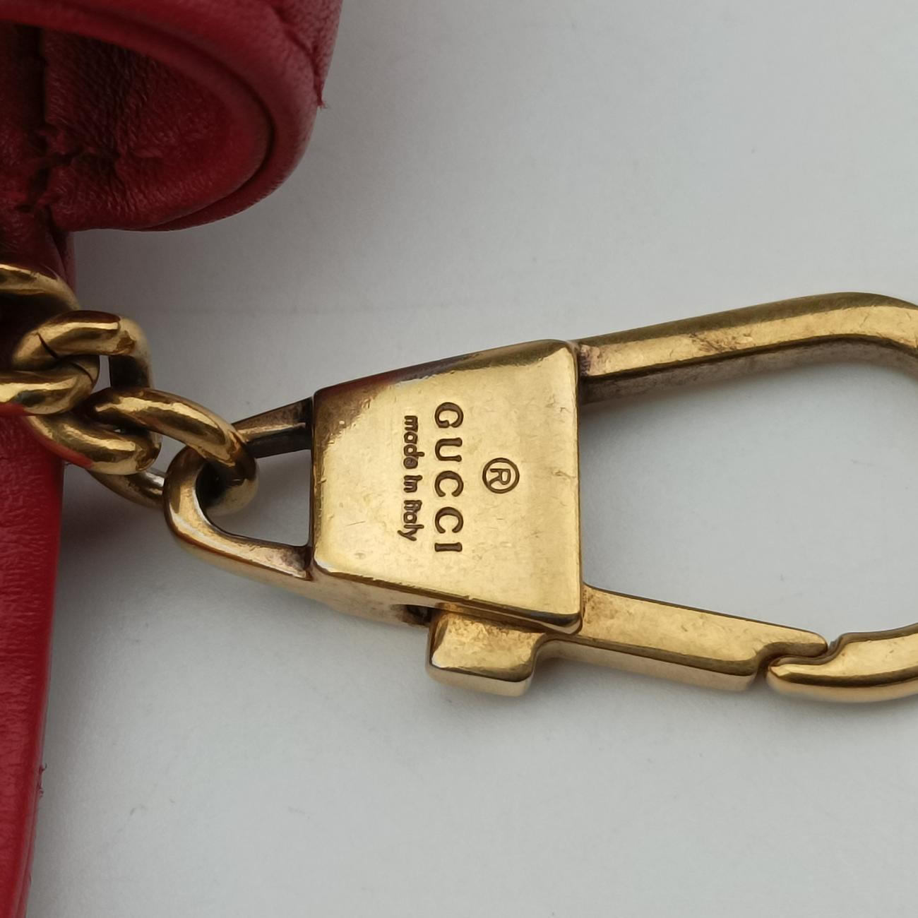 GG MarmontRedLeather476433GGマーモントレッドレザー476433