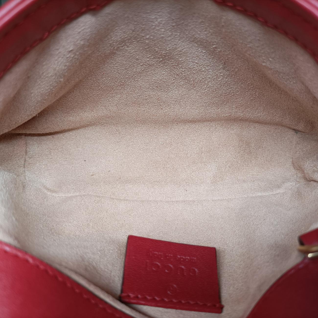 GG MarmontRedLeather476433GGマーモントレッドレザー476433