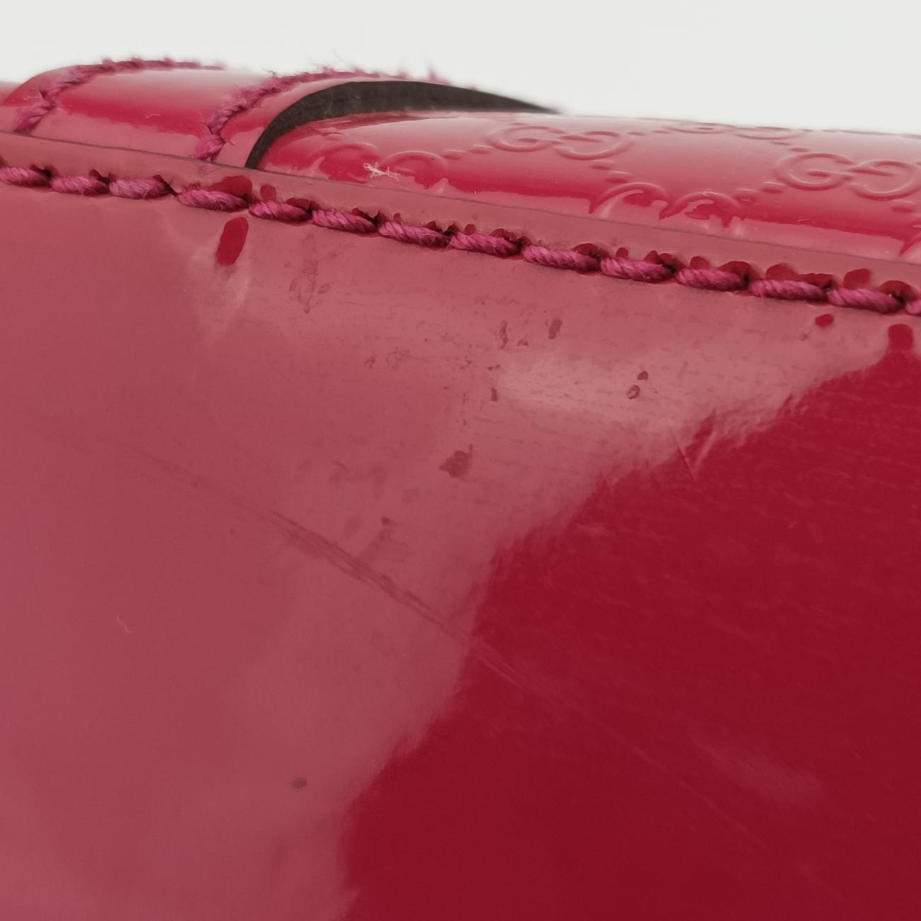 MicroguccissimaRose RedPatent Leather309614I015720884マイクログッチシマローズ レッドパテント309614I015720884