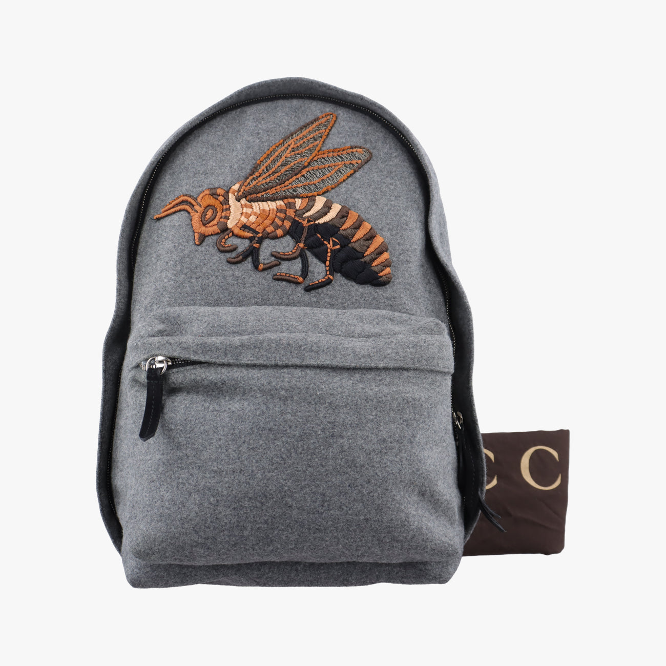 Bee EmbroideredGreyfabric400248F019070113ビー エンブロイダードグレーファブリック400248F019070113