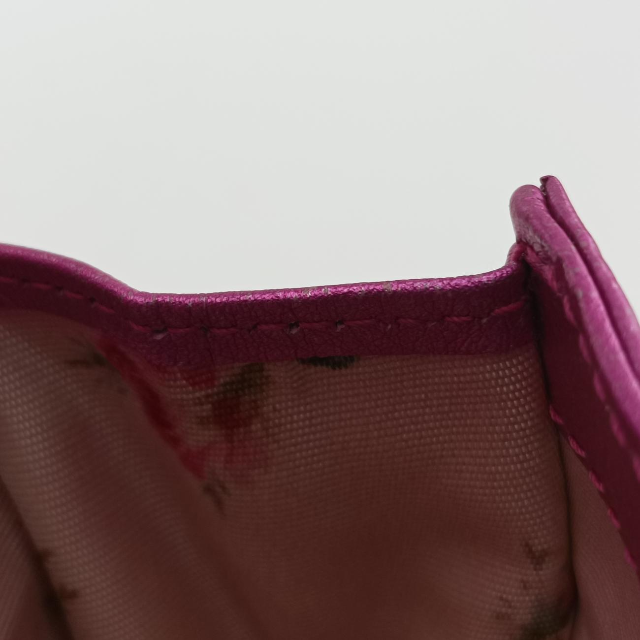 Pochette Heart crystal GG MarmontPinkLeather549880ポシェット ハート クリスタル GGマーモントピンクレザー549880