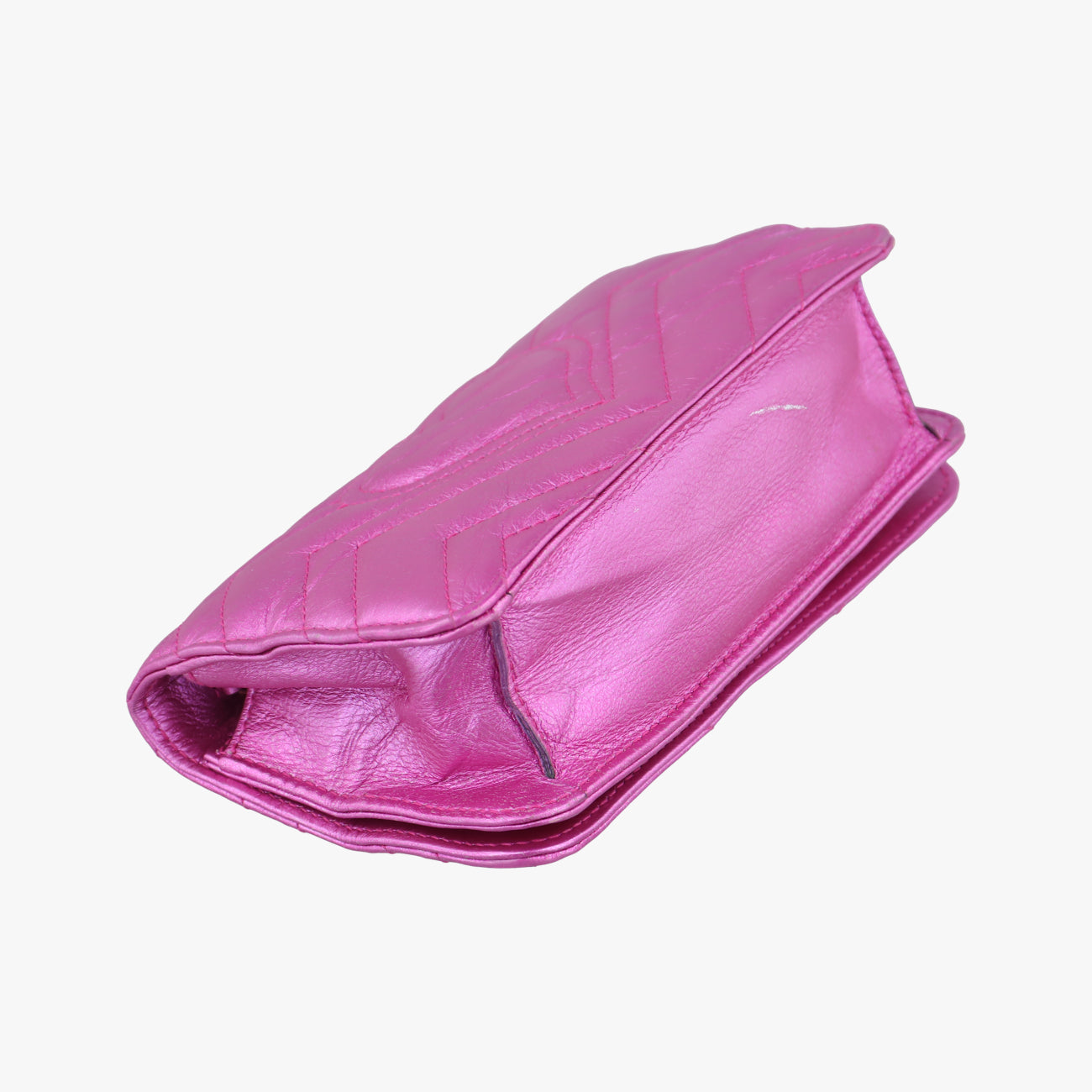 Pochette Heart crystal GG MarmontPinkLeather549880ポシェット ハート クリスタル GGマーモントピンクレザー549880