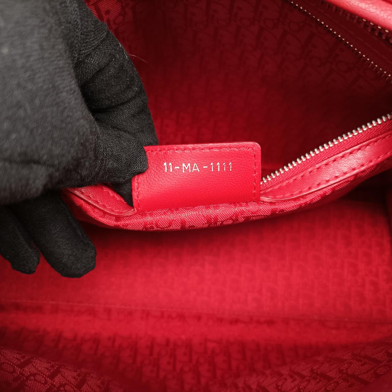 Lady DiorRedlambskin11-MA-1111レディディオールレッドラムスキン11-MA-1111