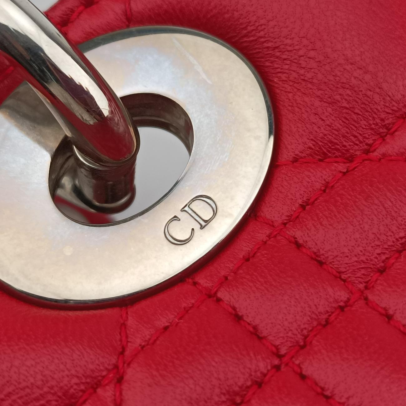 Lady DiorRedlambskin11-MA-1111レディディオールレッドラムスキン11-MA-1111