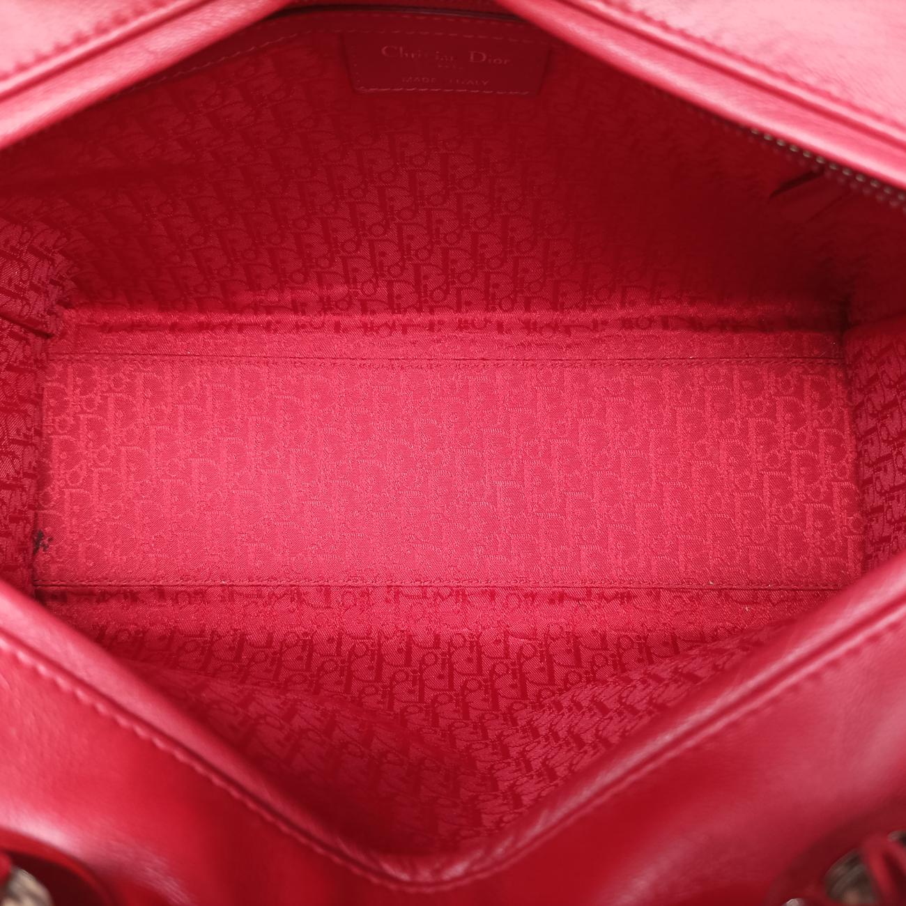 Lady DiorRedlambskin11-MA-1111レディディオールレッドラムスキン11-MA-1111