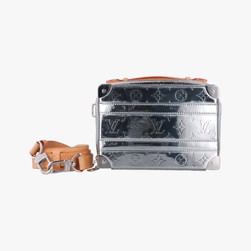 Monogram Mirror Handle Soft TrunkSilverVernisM45885ICチップモノグラム ミラー ハンドル ソフトトランク 2021AWシルバーヴェルニM45885ICチップ