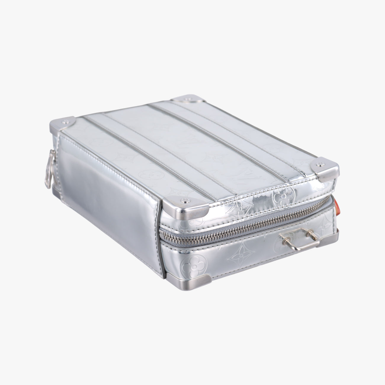 Monogram Mirror Handle Soft TrunkSilverVernisM45885ICチップモノグラム ミラー ハンドル ソフトトランク 2021AWシルバーヴェルニM45885ICチップ