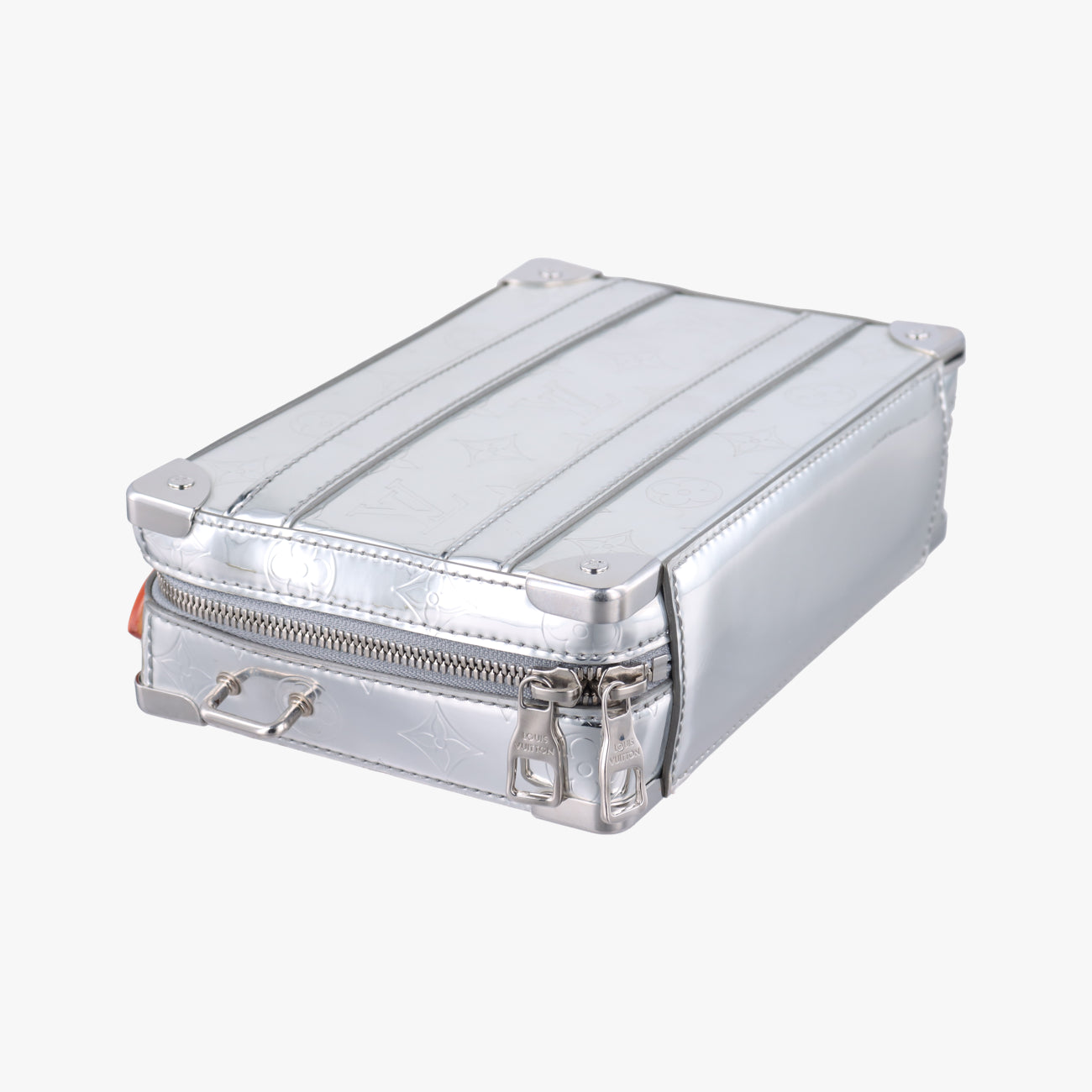 Monogram Mirror Handle Soft TrunkSilverVernisM45885ICチップモノグラム ミラー ハンドル ソフトトランク 2021AWシルバーヴェルニM45885ICチップ