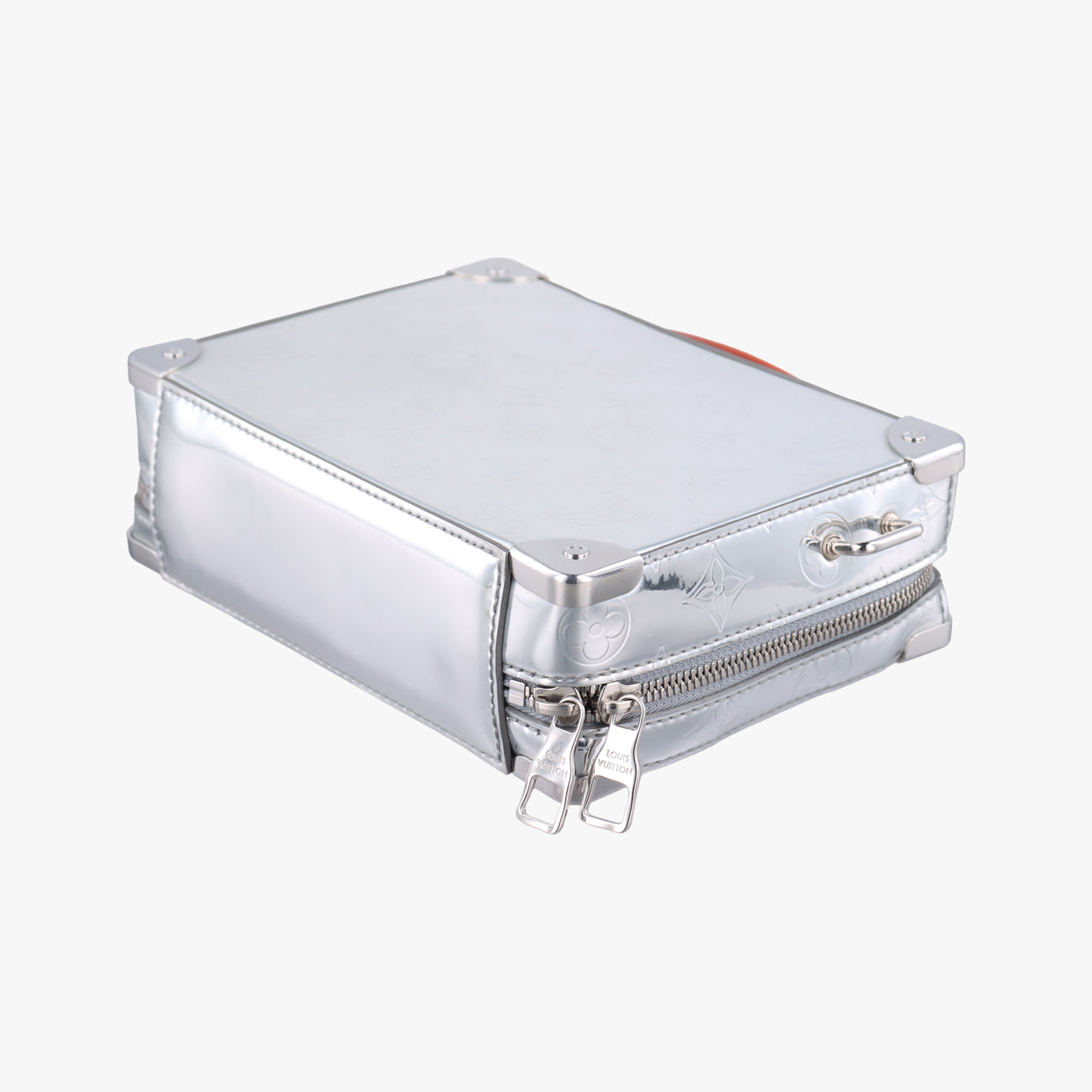 Monogram Mirror Handle Soft TrunkSilverVernisM45885ICチップモノグラム ミラー ハンドル ソフトトランク 2021AWシルバーヴェルニM45885ICチップ