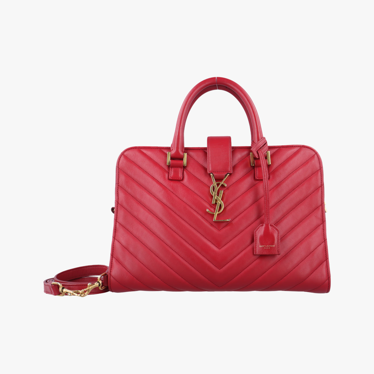 Matelasse Quilted Cabas MonogramRedLeather357397DPL357397.0714マトラッセ キルティング カバス モノグラムレッドレザー357397DPL357397.0714