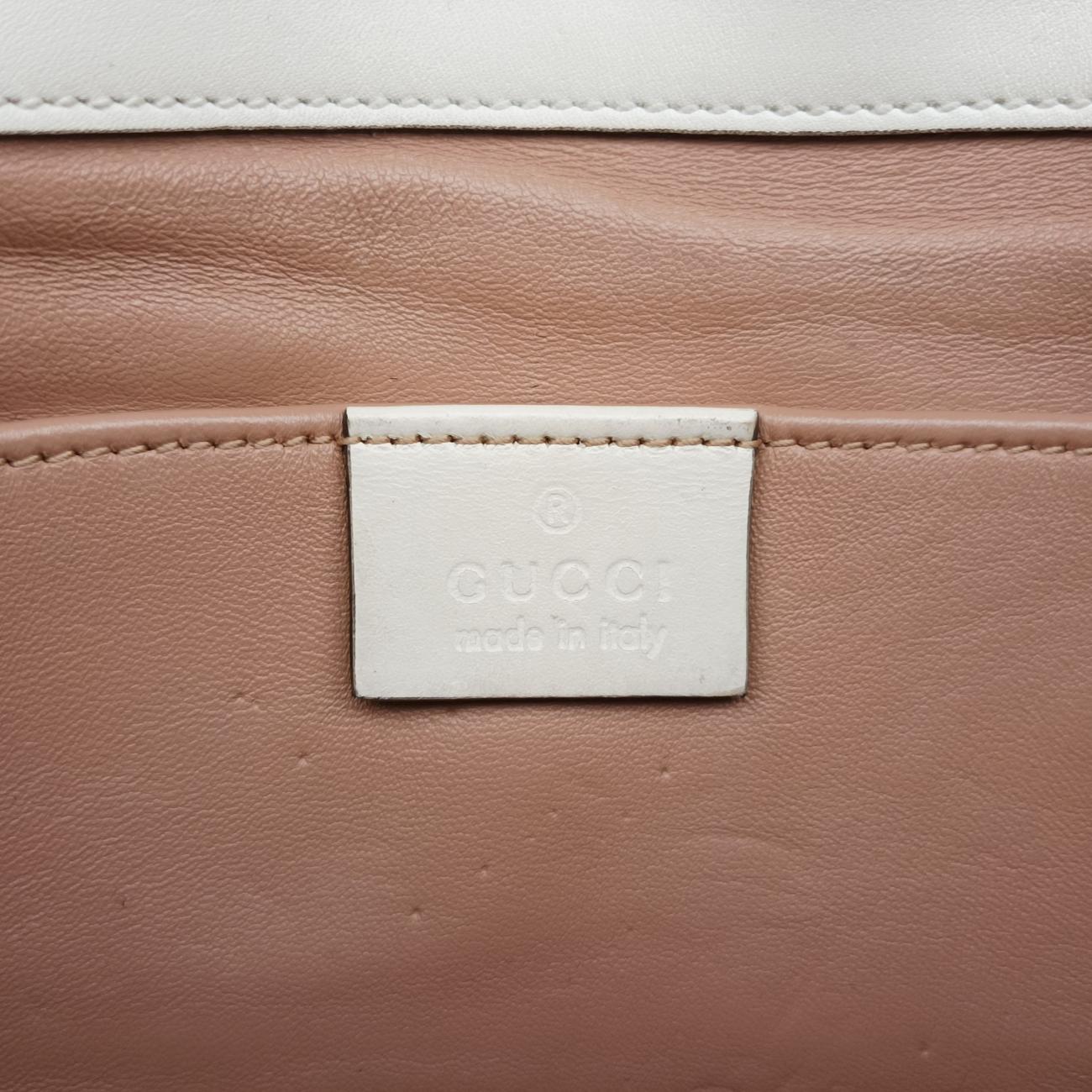 Broadway Pearl BeeWhiteLeather453778I023326347ブロードウェイ パール ビーホワイトレザー453778I023326347