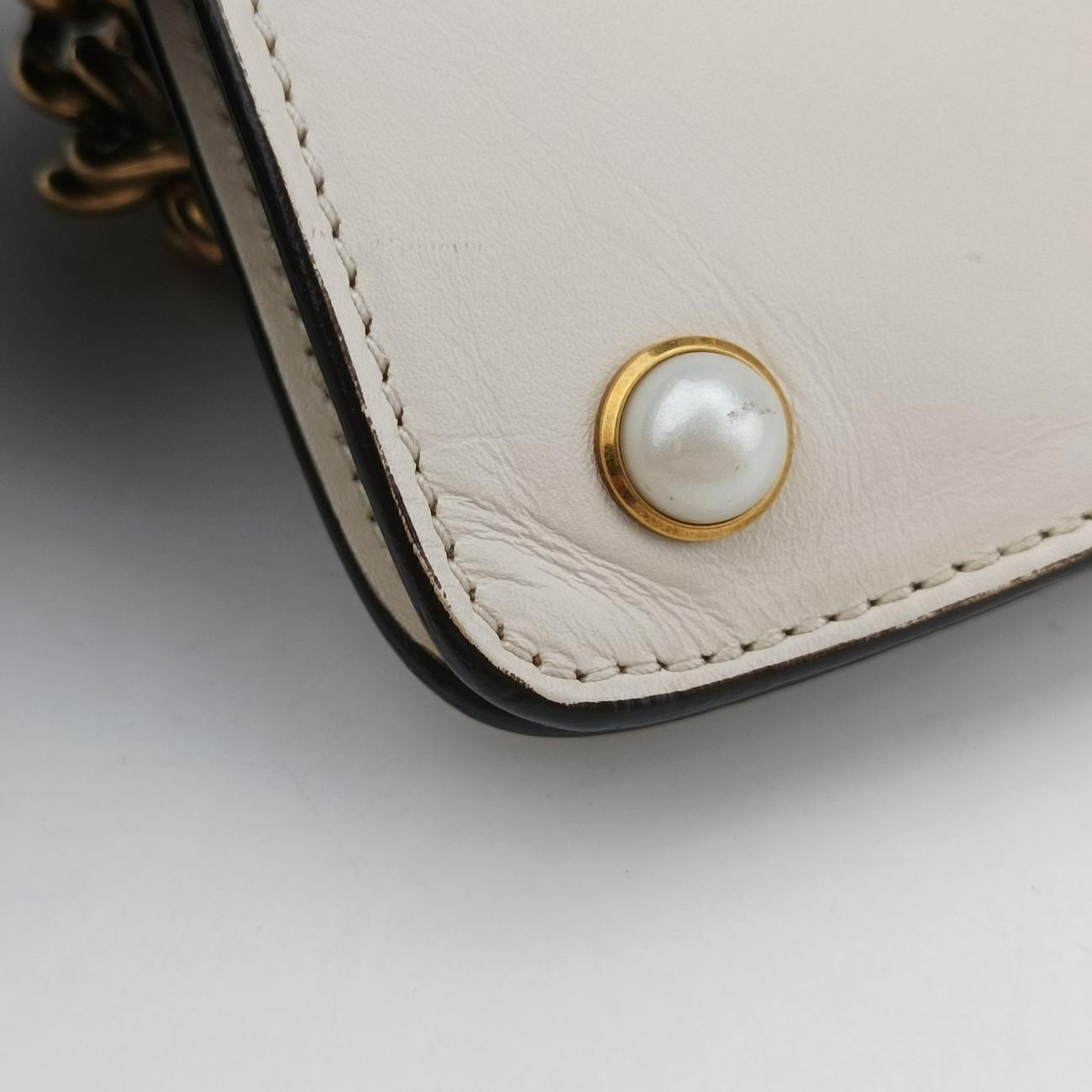Broadway Pearl BeeWhiteLeather453778I023326347ブロードウェイ パール ビーホワイトレザー453778I023326347