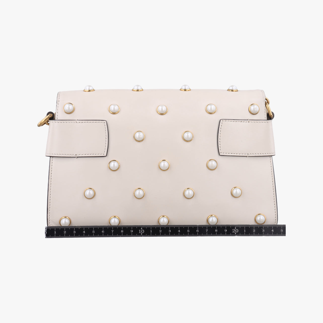 Broadway Pearl BeeWhiteLeather453778I023326347ブロードウェイ パール ビーホワイトレザー453778I023326347