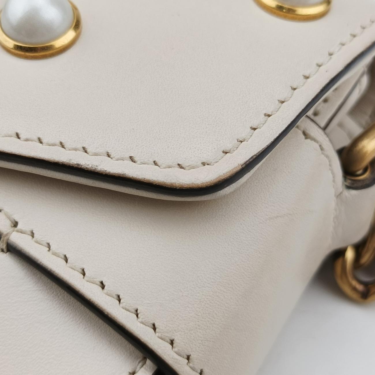 Broadway Pearl BeeWhiteLeather453778I023326347ブロードウェイ パール ビーホワイトレザー453778I023326347