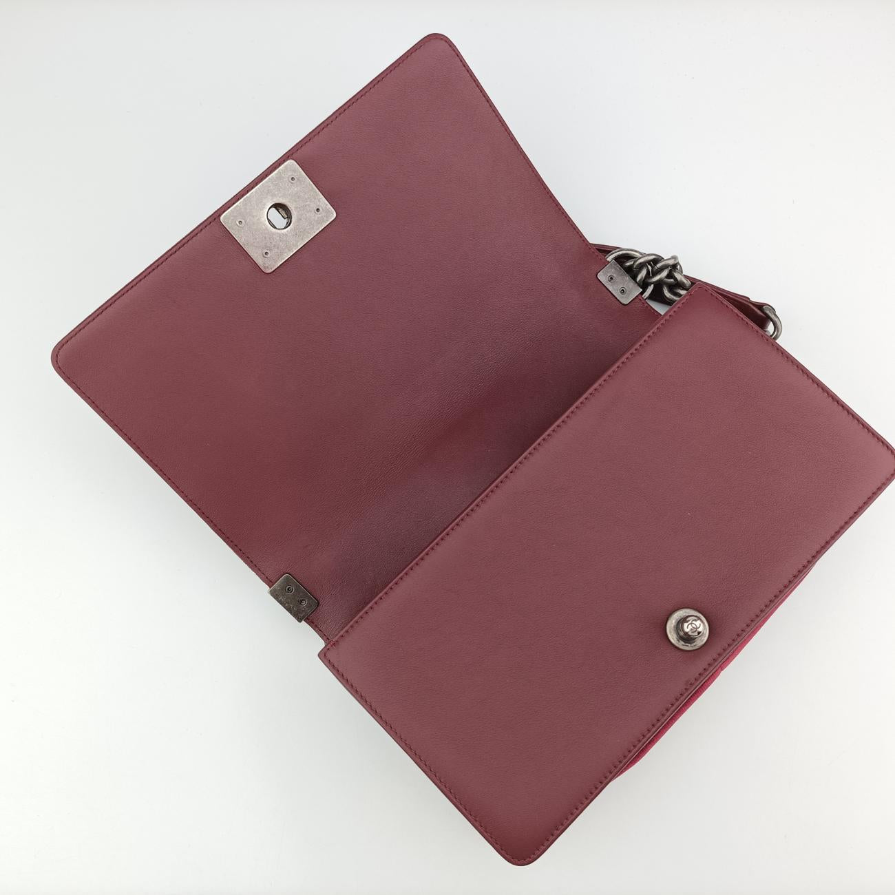 BOY CHANELBurgundyvelourA9248919939326ボーイシャネルワインレッドベロアA9248919939326