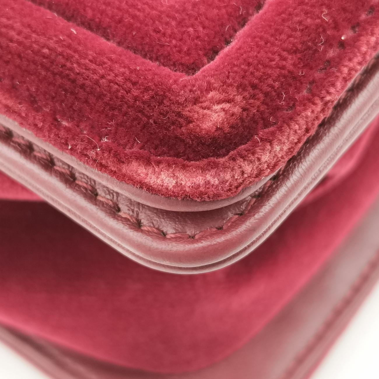 BOY CHANELBurgundyvelourA9248919939326ボーイシャネルワインレッドベロアA9248919939326