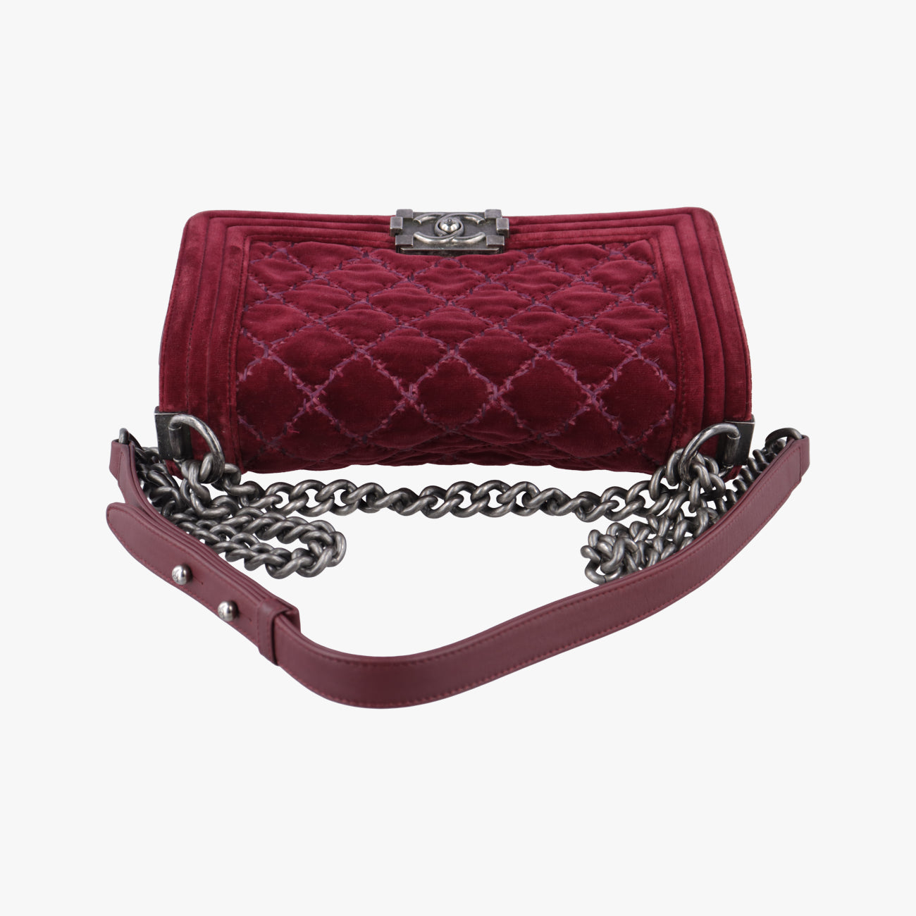 BOY CHANELBurgundyvelourA9248919939326ボーイシャネルワインレッドベロアA9248919939326