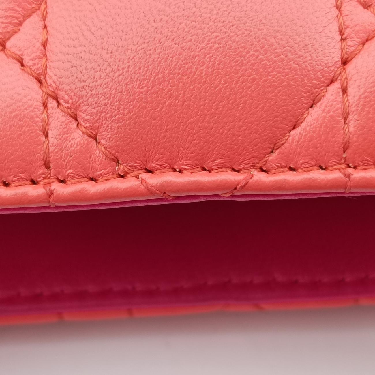 Lady DiorOrange×Pinklambskin16-BO-0123レディディオールオレンジ×ピンクラムスキン16-BO-0123