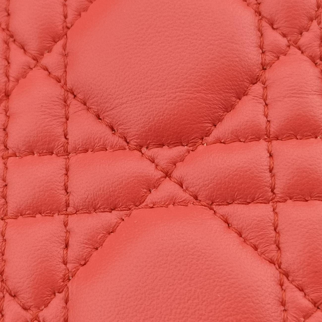 Lady DiorOrange×Pinklambskin16-BO-0123レディディオールオレンジ×ピンクラムスキン16-BO-0123