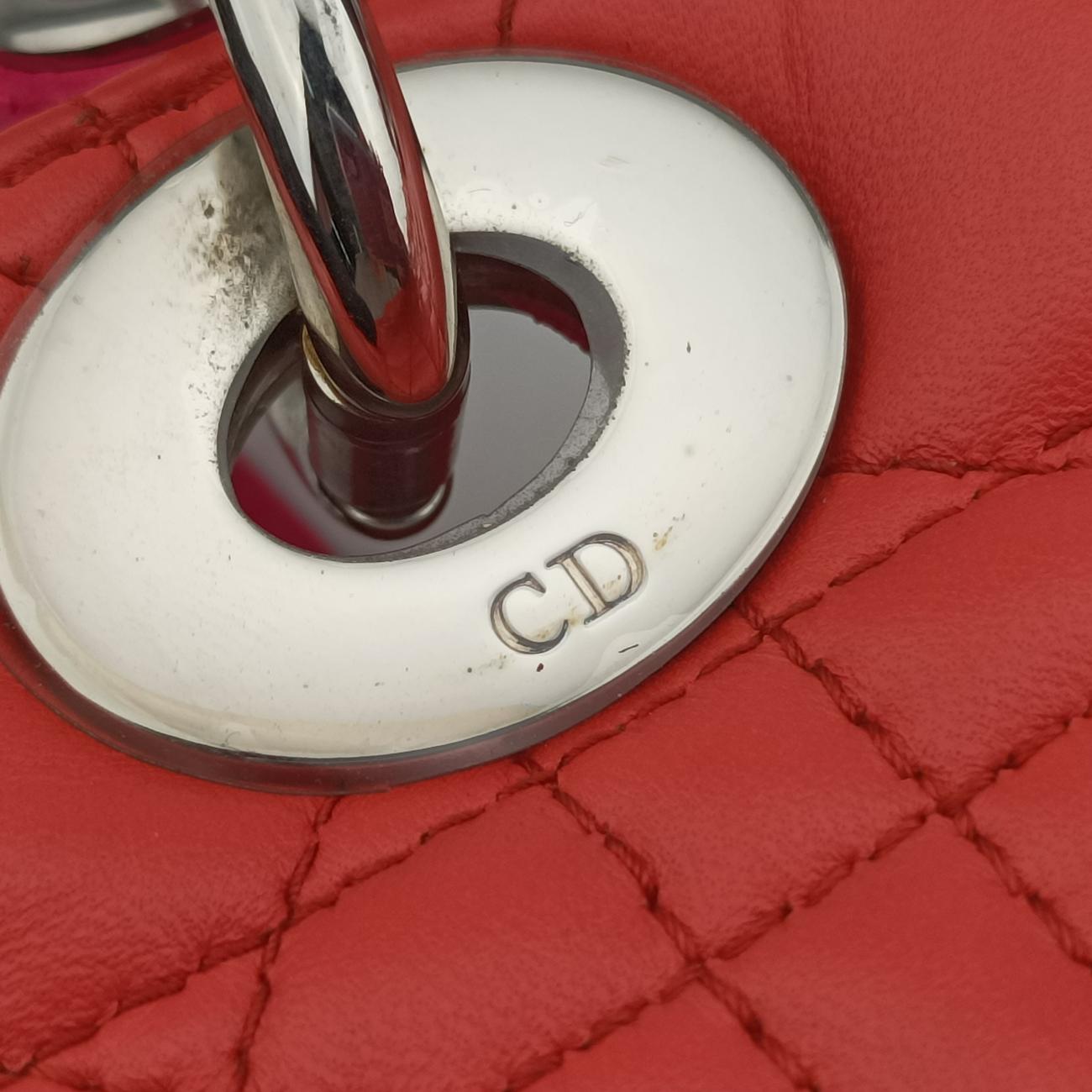 Lady DiorOrange×Pinklambskin16-BO-0123レディディオールオレンジ×ピンクラムスキン16-BO-0123