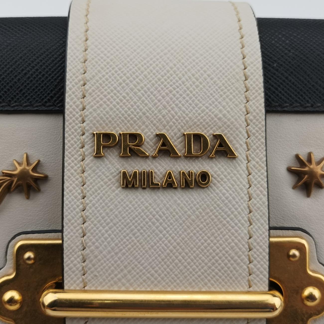 City Calf Astrology CahierWhite / BlackSaffiano leather×Leather25シティカーフ アストロロジー カイエホワイト/ブラックサフィアーノレザー×レザー25