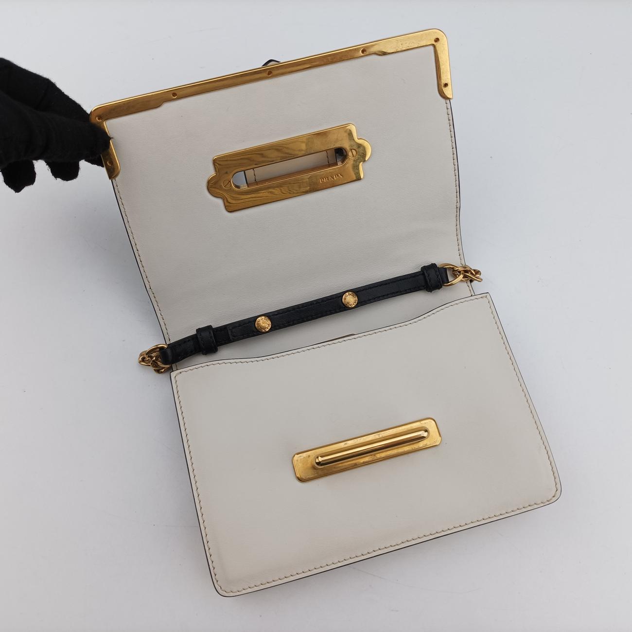 City Calf Astrology CahierWhite / BlackSaffiano leather×Leather25シティカーフ アストロロジー カイエホワイト/ブラックサフィアーノレザー×レザー25