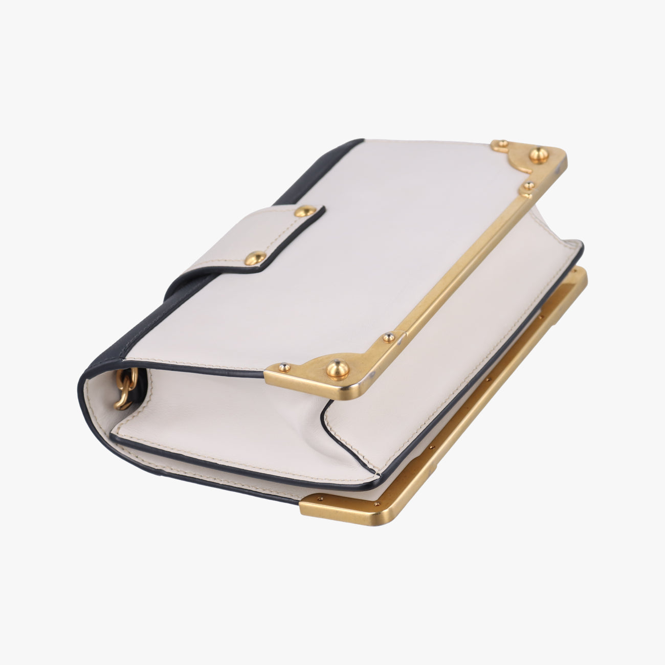 City Calf Astrology CahierWhite / BlackSaffiano leather×Leather25シティカーフ アストロロジー カイエホワイト/ブラックサフィアーノレザー×レザー25