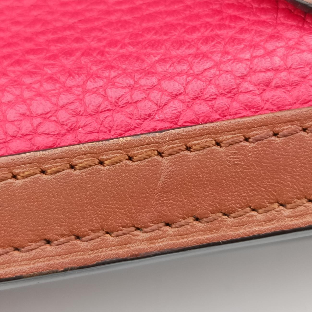 DAUPHINE MMScarlet Red×Panama BeigeTaurillon leatherM53830GI0149ドーフィーヌMMパナマスカーレットトリヨンレザーM53830GI0149