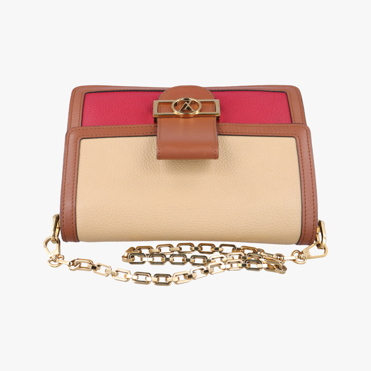 DAUPHINE MMScarlet Red×Panama BeigeTaurillon leatherM53830GI0149ドーフィーヌMMパナマスカーレットトリヨンレザーM53830GI0149