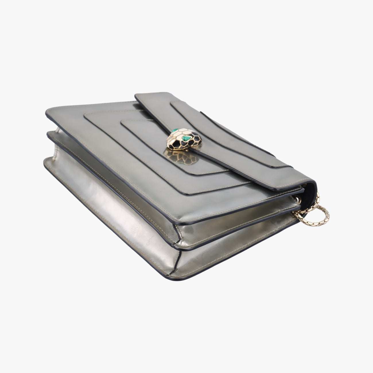 SERPENTI FOREVERSilverPatent LeatherDA.D18.39793セルペンティ フォーエバーシルバーパテントDA.D18.39793