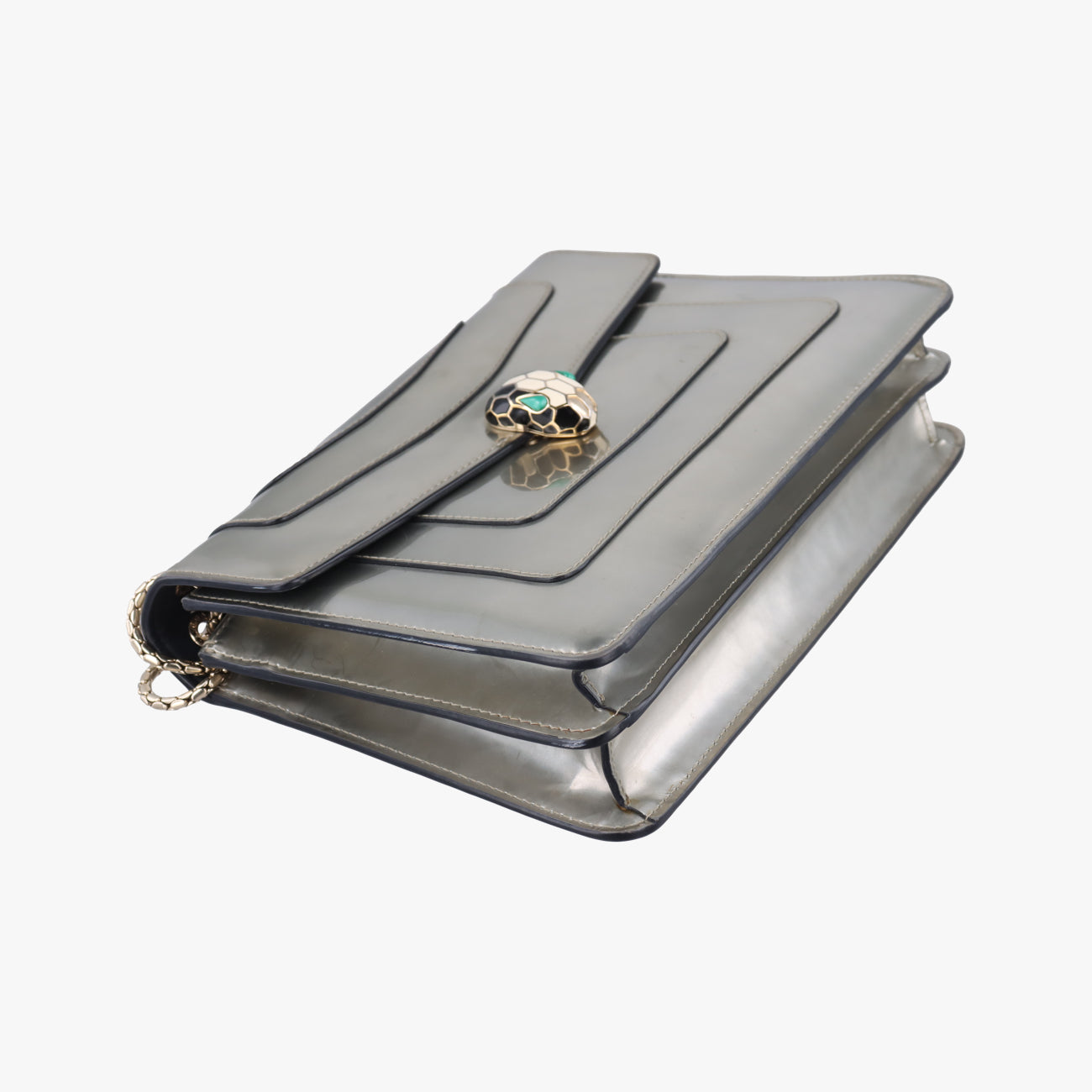 SERPENTI FOREVERSilverPatent LeatherDA.D18.39793セルペンティ フォーエバーシルバーパテントDA.D18.39793